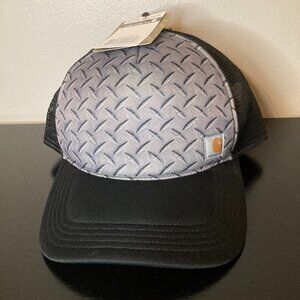 NWT Retired 2012 Carhartt BLACK DIAMOND TREAD FABRIC-MESH Hat Adjustable Size